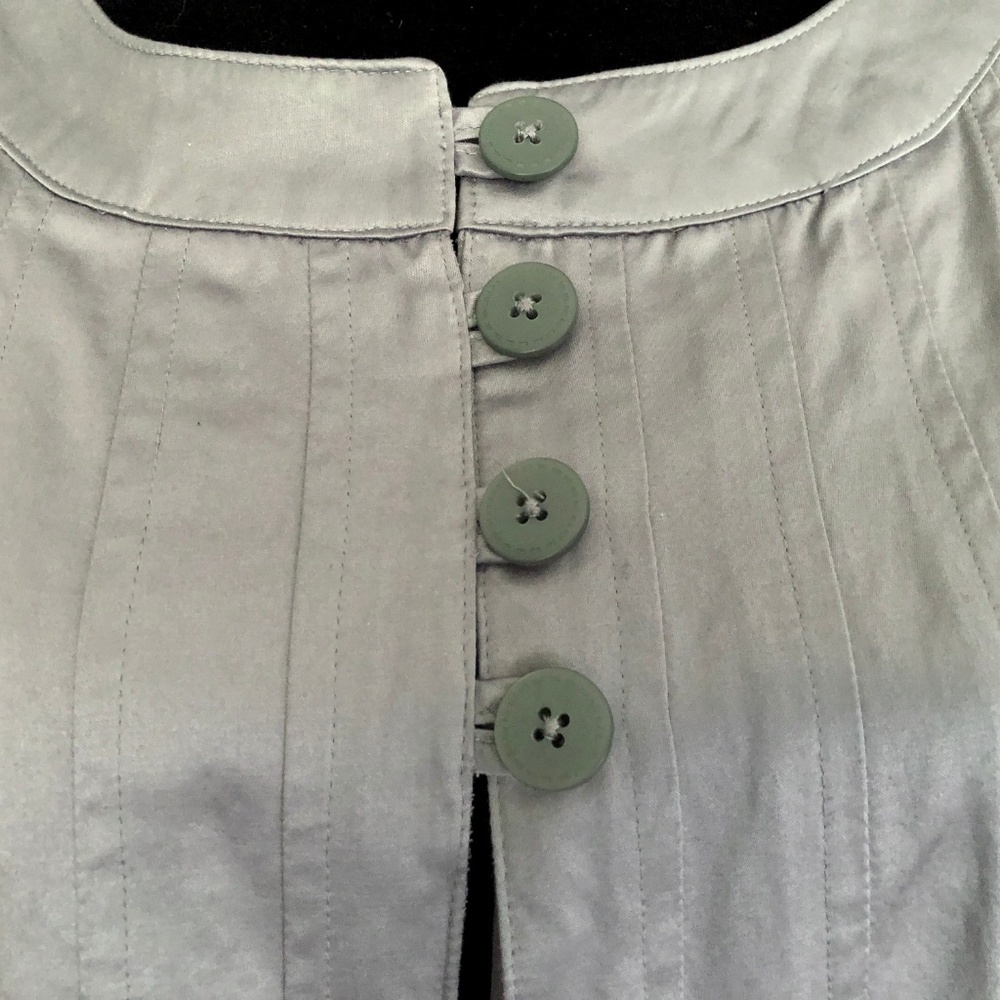 Silver Pleated Blazer Jacket Size M - Picture 4 of 4